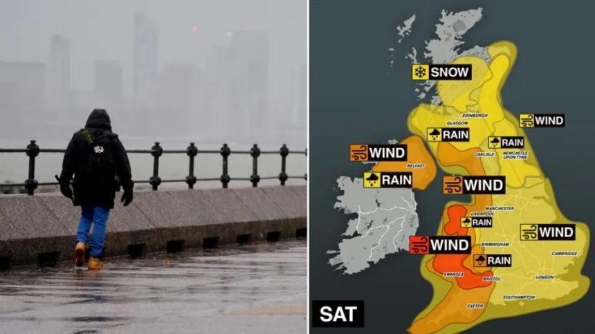 صور| العاصفة دارا تضرب بريطانيا.. وتحذير طارئ على هواتف 3 ملايين شخص