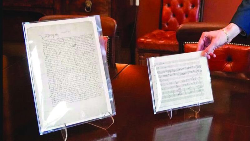 الامارات | رسالة بخط يد موتسارت في المزاد بنحو نصف مليون دولار