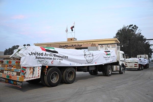ضمن "الفارس الشهم 3".. وصول قافلة مساعدات إماراتية إلى قطاع غزة