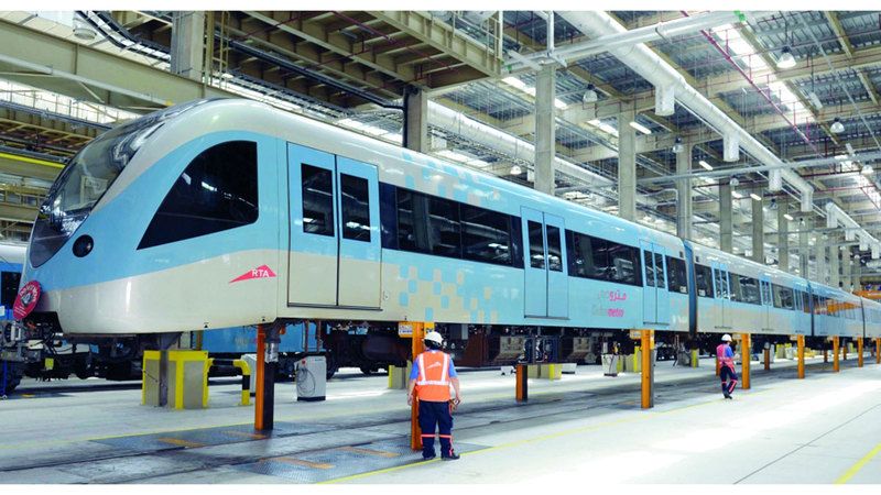 الامارات | «طرق دبي» تُنجز برنامج شحذ السكك الحديدية وصيانة وتجديد 79 عربة مترو