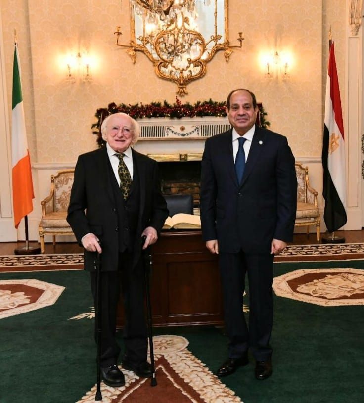 الرئيس السيسي يدعو نظيره الأيرلندى للمشاركة فى افتتاح المتحف المصرى الكبير
