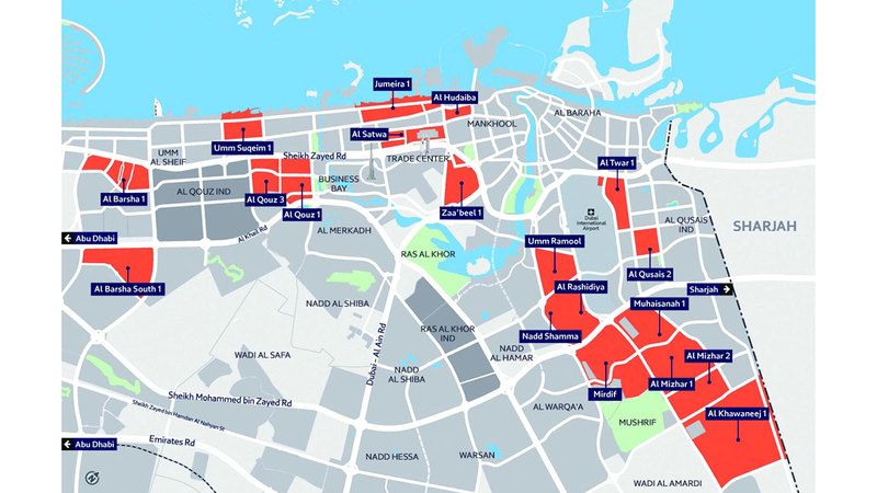 الامارات | بدء تنفيذ وصلات ربط الطرق في 19 منطقة سكنية بدبي
