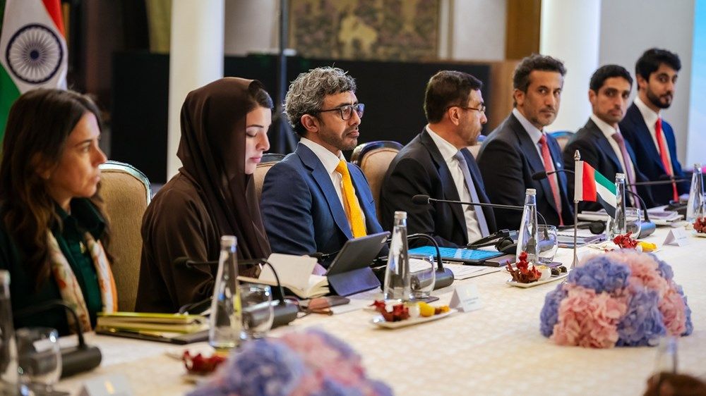 عبدالله بن زايد ووزير خارجية الهند يترأسان أعمال الحوار الاستراتيجي الرابع بين البلدين