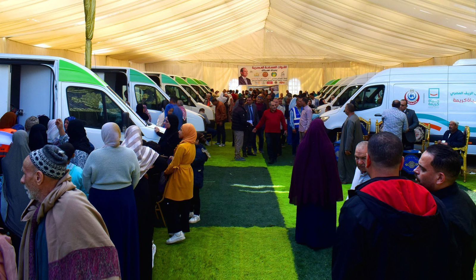 المنطقة الشمالية العسكرية تنظم قوافل طبية لخدمة المجتمع المدنى