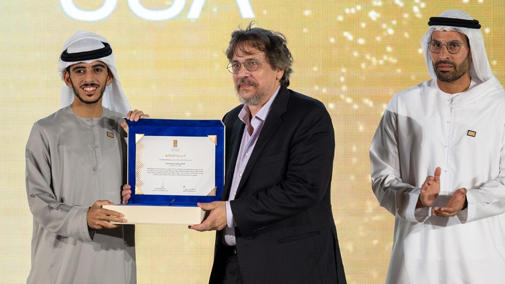 برعاية حمدان بن زايد.. راشد بن حمدان بن زايد يكرِّم الفائزين بجائزة «سرد الذهب 2024»