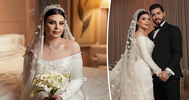 “أنت السعادة”.. أصيل هميم تبكي فرحاً في زفافها