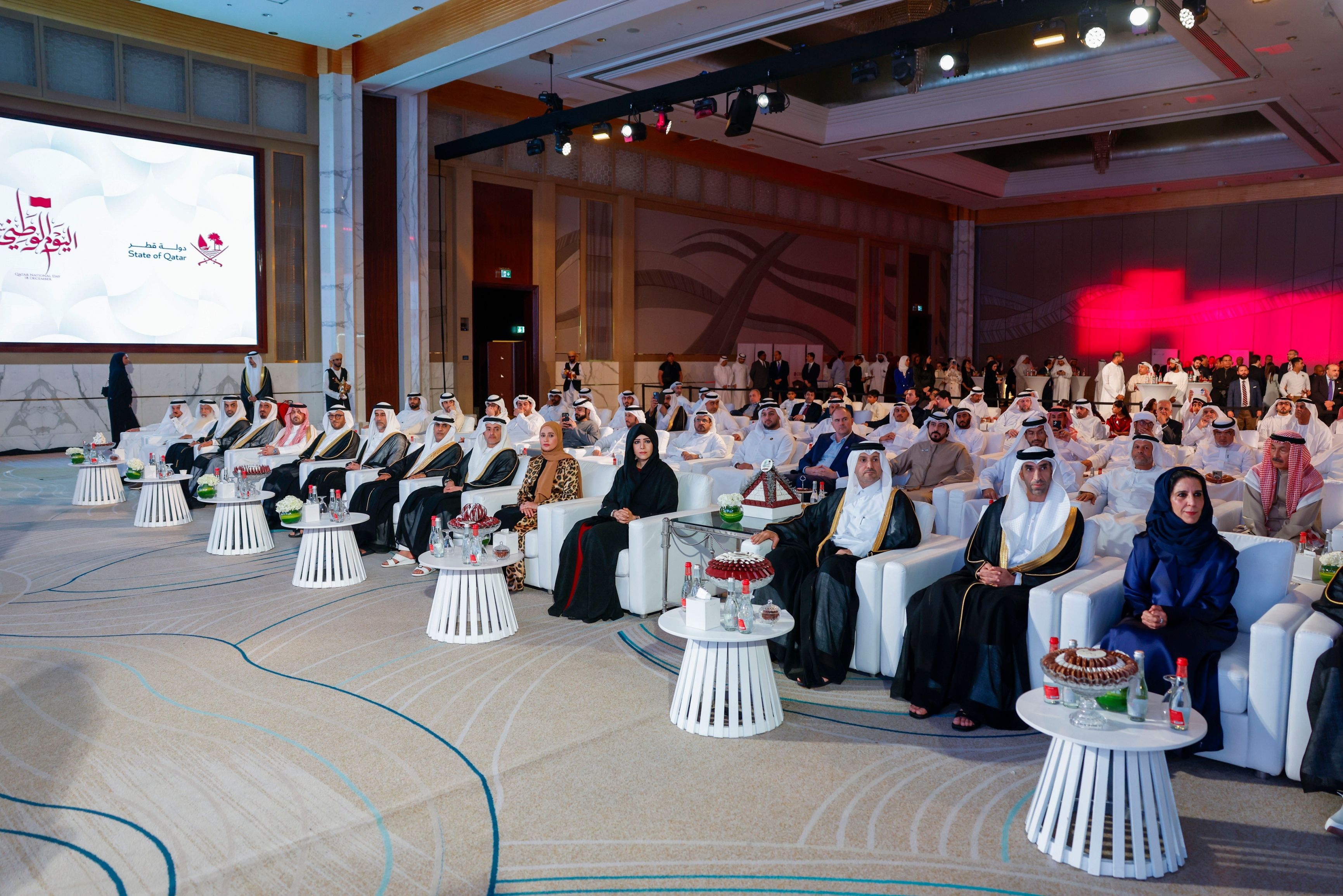 الامارات | لطيفة بنت محمد تحضر الاحتفال باليوم الوطني القطري في دبي