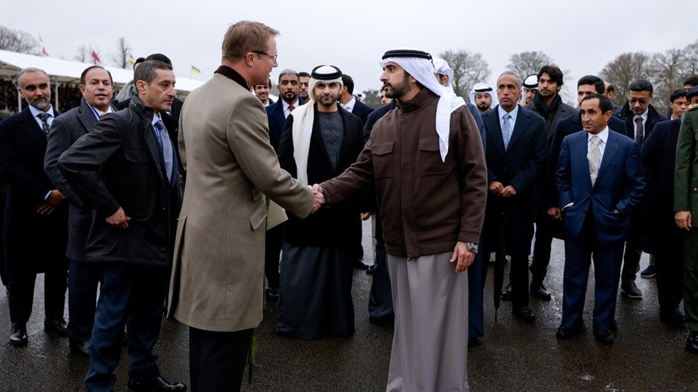 حمدان ومكتوم بن محمد يشهدان تخريج محمد بن راشد بن محمد بن راشد من "ساندهيرست"