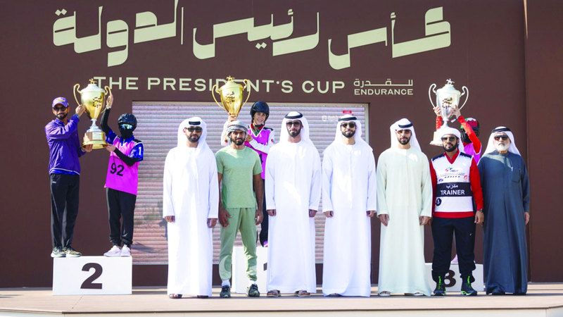 الامارات | ماسة عدنان بطلة سباق السيدات  في كأس رئيس الدولة للقدرة