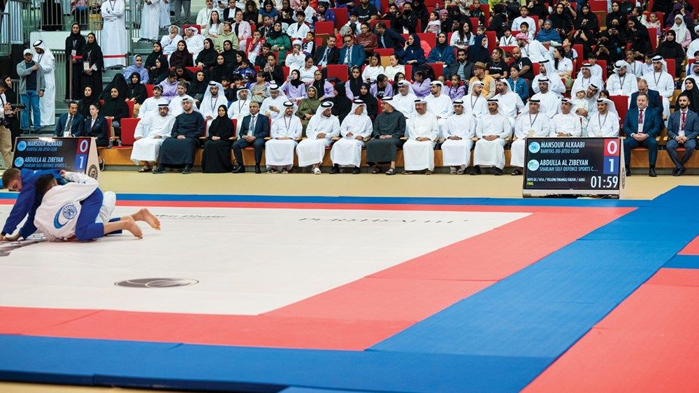 ولي عهد أبوظبي يشهد ختام منافسات النسخة الأولى من بطولة خالد بن محمد بن زايد للجوجيتسو