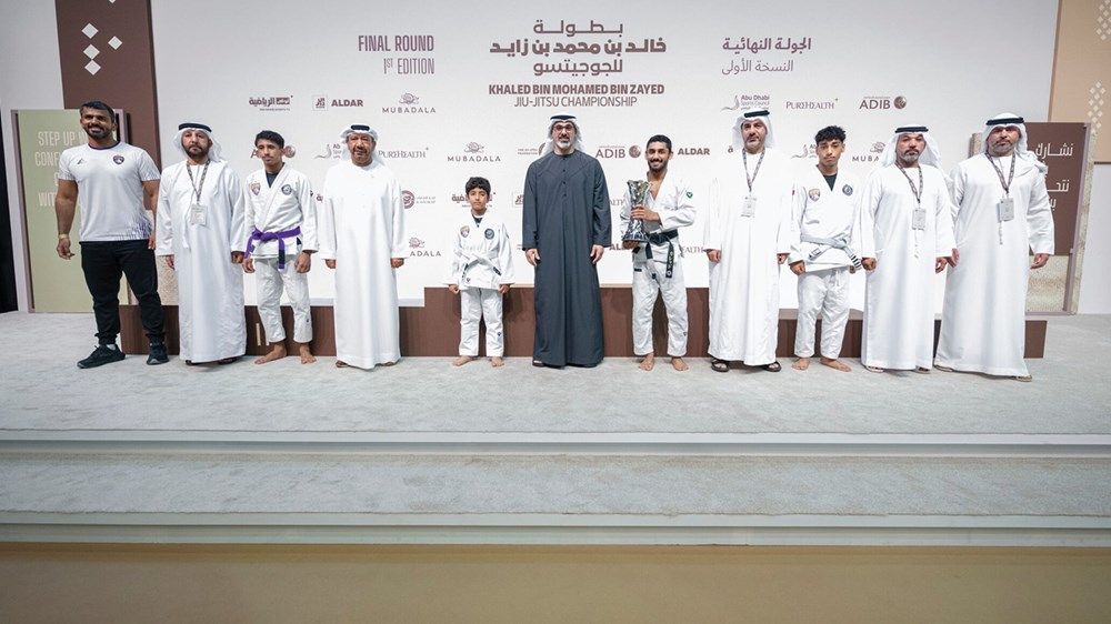 ولي عهد أبوظبي يشهد ختام منافسات النسخة الأولى من بطولة خالد بن محمد بن زايد للجوجيتسو