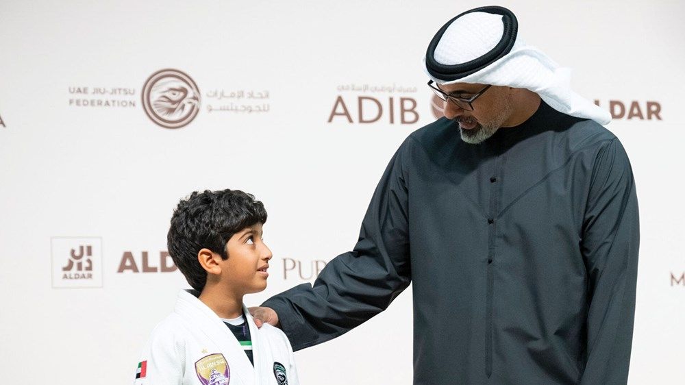ولي عهد أبوظبي يشهد ختام منافسات النسخة الأولى من بطولة خالد بن محمد بن زايد للجوجيتسو