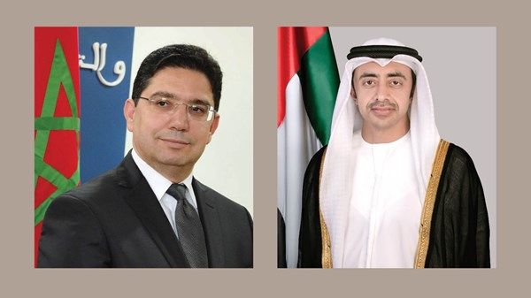 عبدالله بن زايد ووزير خارجية المغرب يبحثان التطورات في سوريا