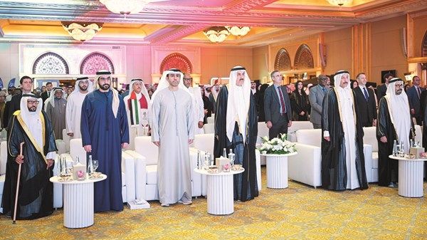 صقر غباش يحضر حفل السفارة القطرية بمناسبة اليوم الوطني