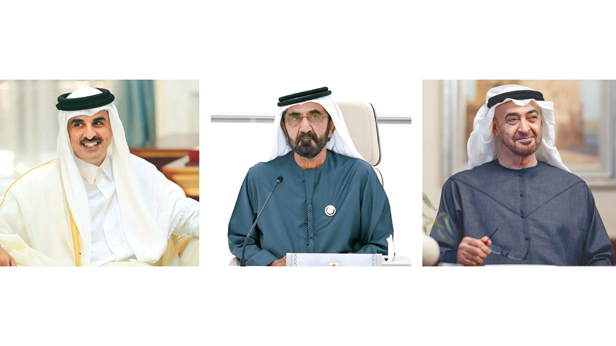 الامارات | محمد بن زايد ومحمد بن راشد: نتمنى المزيد من النماء والعزة لقطر