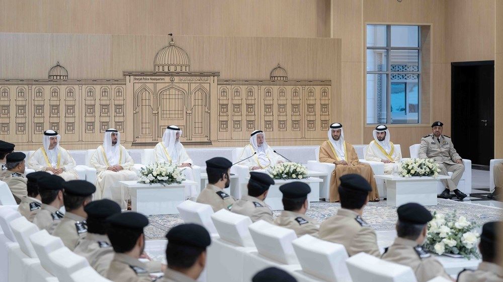 سلطان القاسمي يفتتح مبنى القيادة العامة لشرطة الشارقة