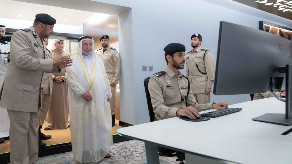 سلطان القاسمي يفتتح مبنى القيادة العامة لشرطة الشارقة