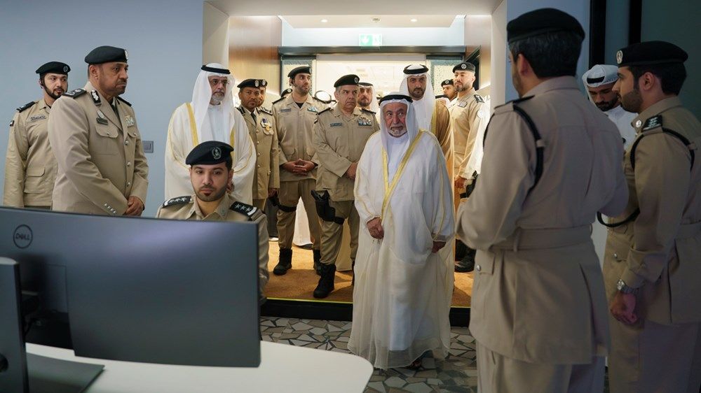 سلطان القاسمي يفتتح مبنى القيادة العامة لشرطة الشارقة