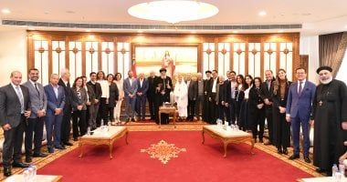 البابا تواضروس الثانى يستقبل رائدة العمل المجتمعى ماجى جبران