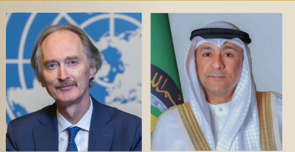 السعودية | البديوي يبحث مع المبعوث الخاص للأمم المتحدة إلى سوريا الجهود الرامية لوحدة وسيادة وأمن سوريا