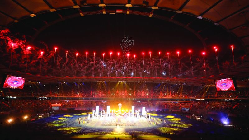 الامارات | الكويت تبهر الخليج بحفل افتتاح «رياضي وتراثي»
