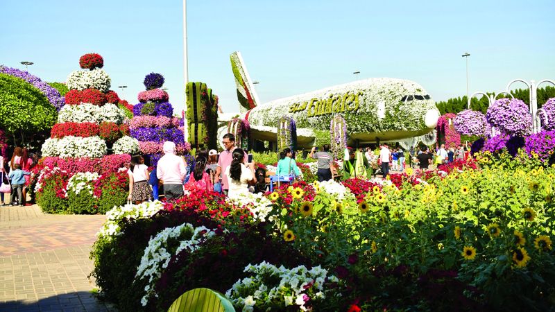 الامارات | «دبي ميراكل غاردن».. لوحة مرسومة بـ 150 مليون وردة