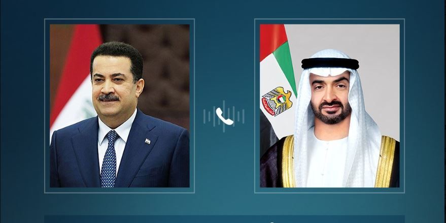 الامارات | رئيس الدولة يتلقى اتصالا هاتفيا من رئيس وزراء العراق