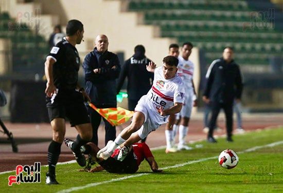 شيكا يتقدم للطلائع أمام الزمالك في الدقيقة 35.. صور