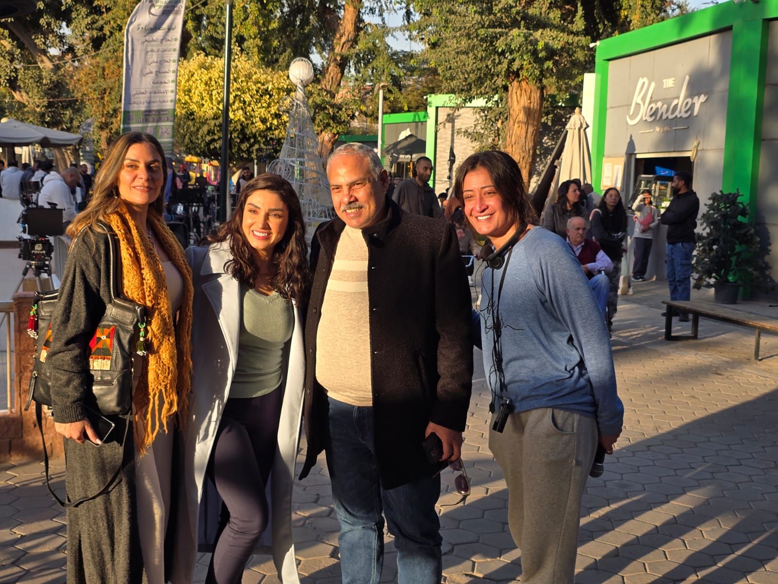 محمد رضوان يصور مشاهده مع روجينا في مسلسل "حسبة عمري"