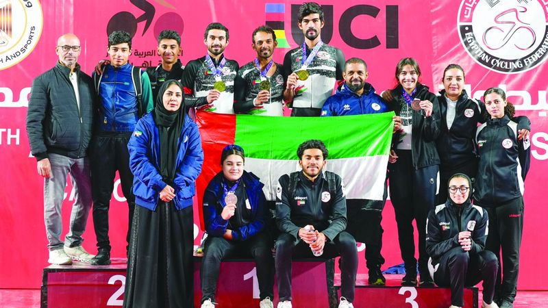 الامارات | 9 ميداليات لـ «دراجات الإمارات» في البطولة العربية للمضمار