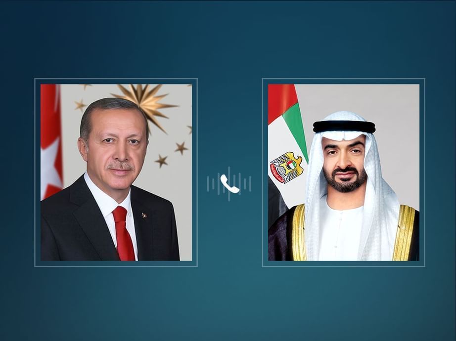 الامارات | رئيس الدولة والرئيس التركي يبحثان هاتفياً علاقات البلدين والتطورات الإقليمية