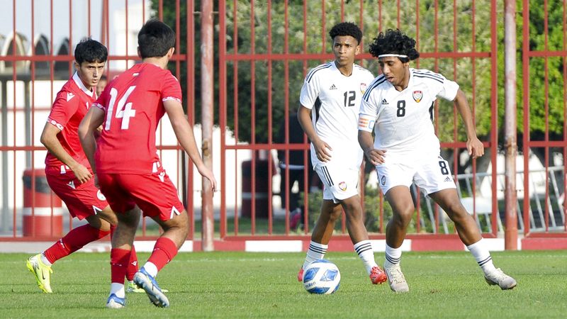 الامارات | «أبيض الناشئين» يهزم منتخب طاجيكستان في ختام معسكر أبوظبي