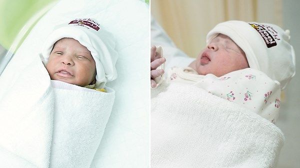 في أبوظبي.. غاية ومريم أول مواليد الساعات الأولى لعام 2025