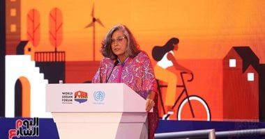 وكيل الأمم المتحدة تشيد بدور وزيرة التنمية المحلية فى نجاح المنتدى الحضرى