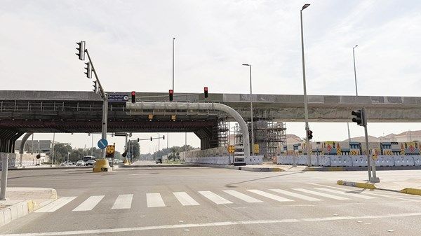 افتتاح جسر جديد على شارع الخليج العربي باتجاه مصفح