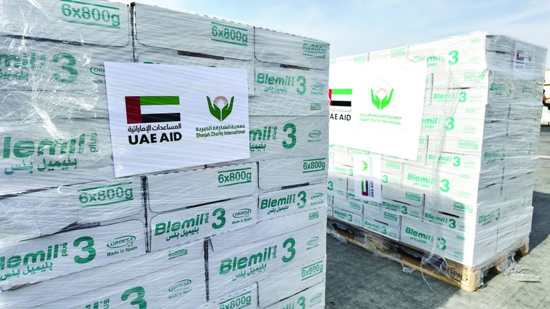 الامارات | شحنة مساعدات إماراتية عاجلة لأطفال غزة