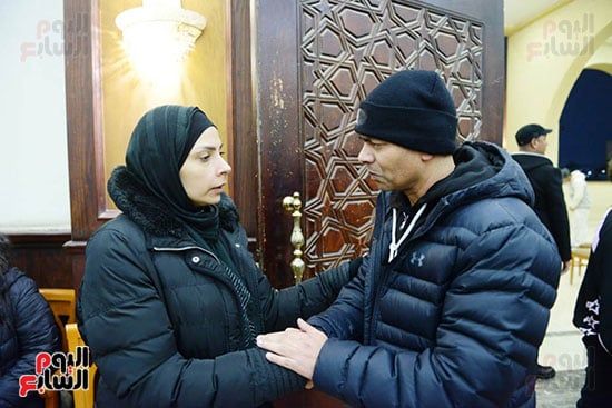 محمد لطفي ودينا وعمر كمال وشيكو فى عزاء أحمد عدوية.. صور