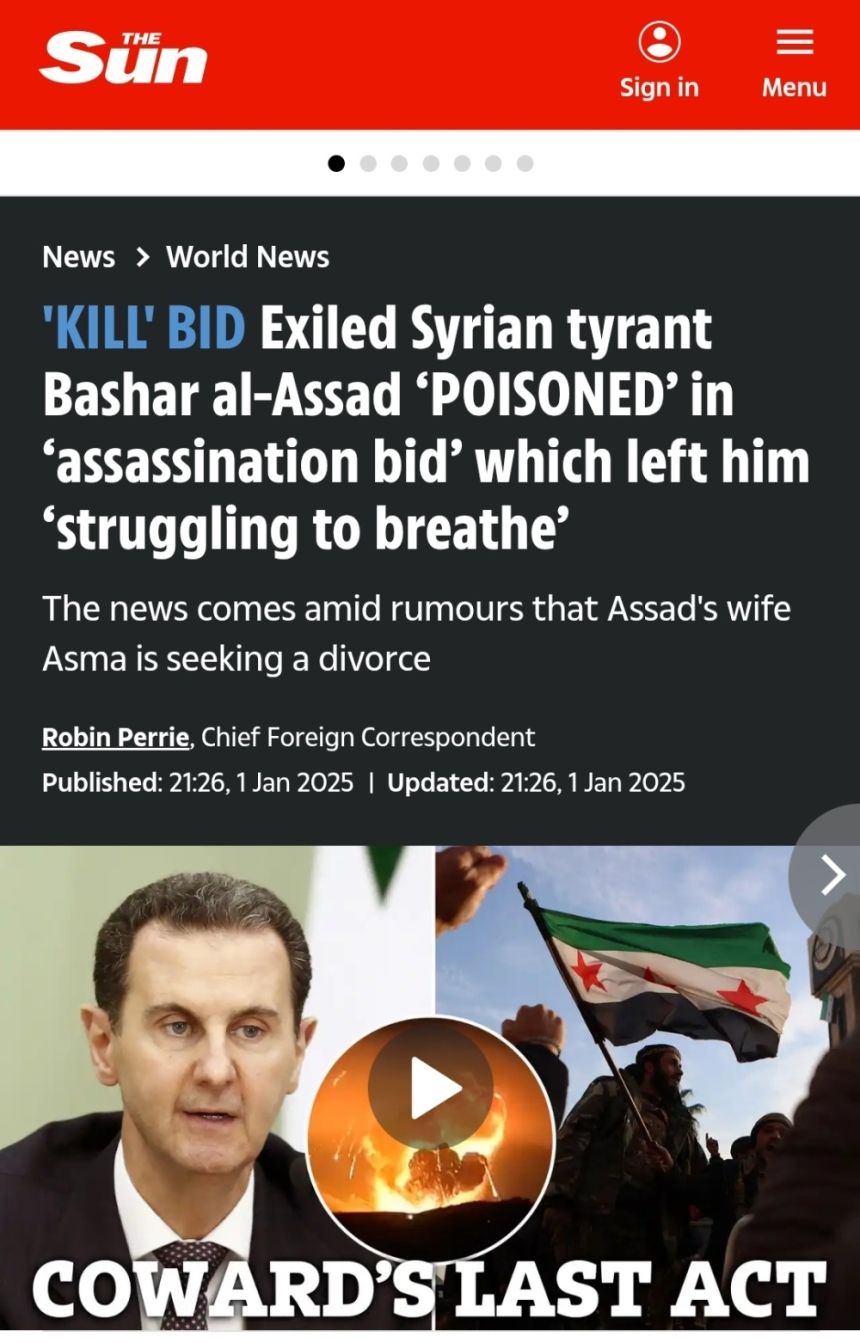محاولة لاغتيال بشار الأسد بالسم تركته يكافح من أجل التنفس