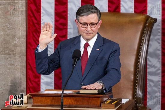 مجلس النواب الأمريكى يصوت للجمهورى مايك جونسون رئيسا له.. صور