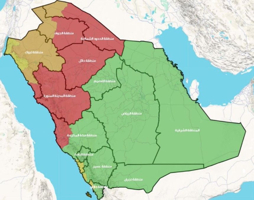 الأرصاد: موجة أمطار تمتد تدريجيًا لعدة مناطق حتى الأربعاء