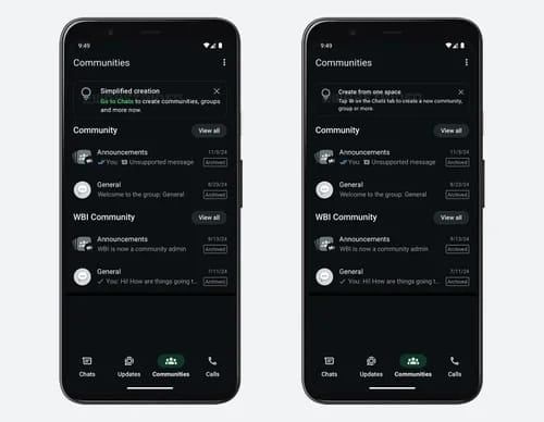 تكنولوجيا: واتساب يقدم طريقة جديدة لإنشاء المجموعات.. جربها