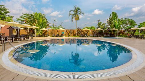 المصرى يستقر على مقر إقامته بمدينة أويو النيجيرية استعدادًا لـ إنيمبا.. صور