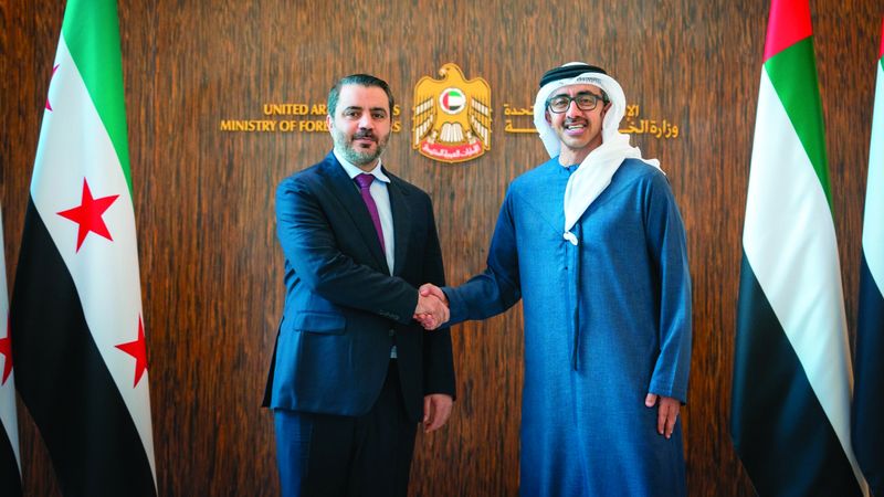 الامارات | عبدالله بن زايد: موقف الإمارات ثابت في دعم استقلال سورية وسيادتها على كامل أراضيها