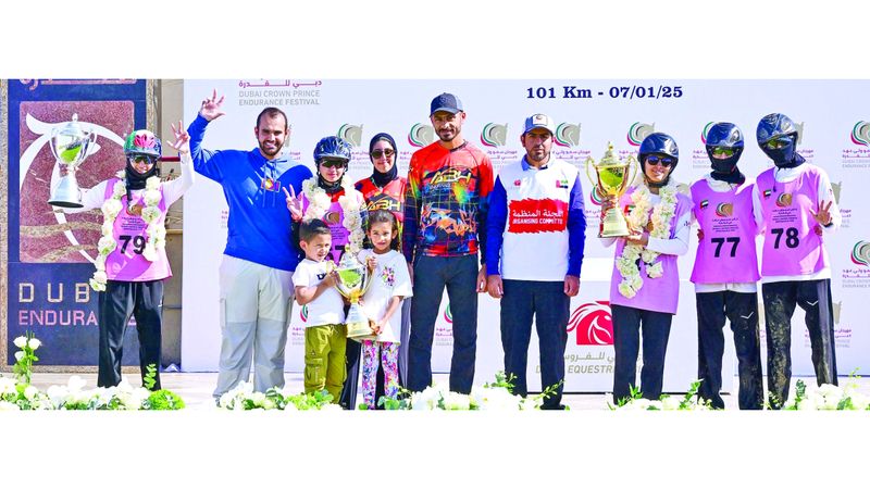 الامارات | الأرجنتينية ميلينا تفوز بسباق السيدات في مهرجان ولي عهد دبي للقدرة