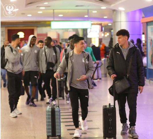 بعثة المصري تصل مطار القاهرة للسفر لنيجيريا لمواجهة إنيمبا بالكونفيدرالية