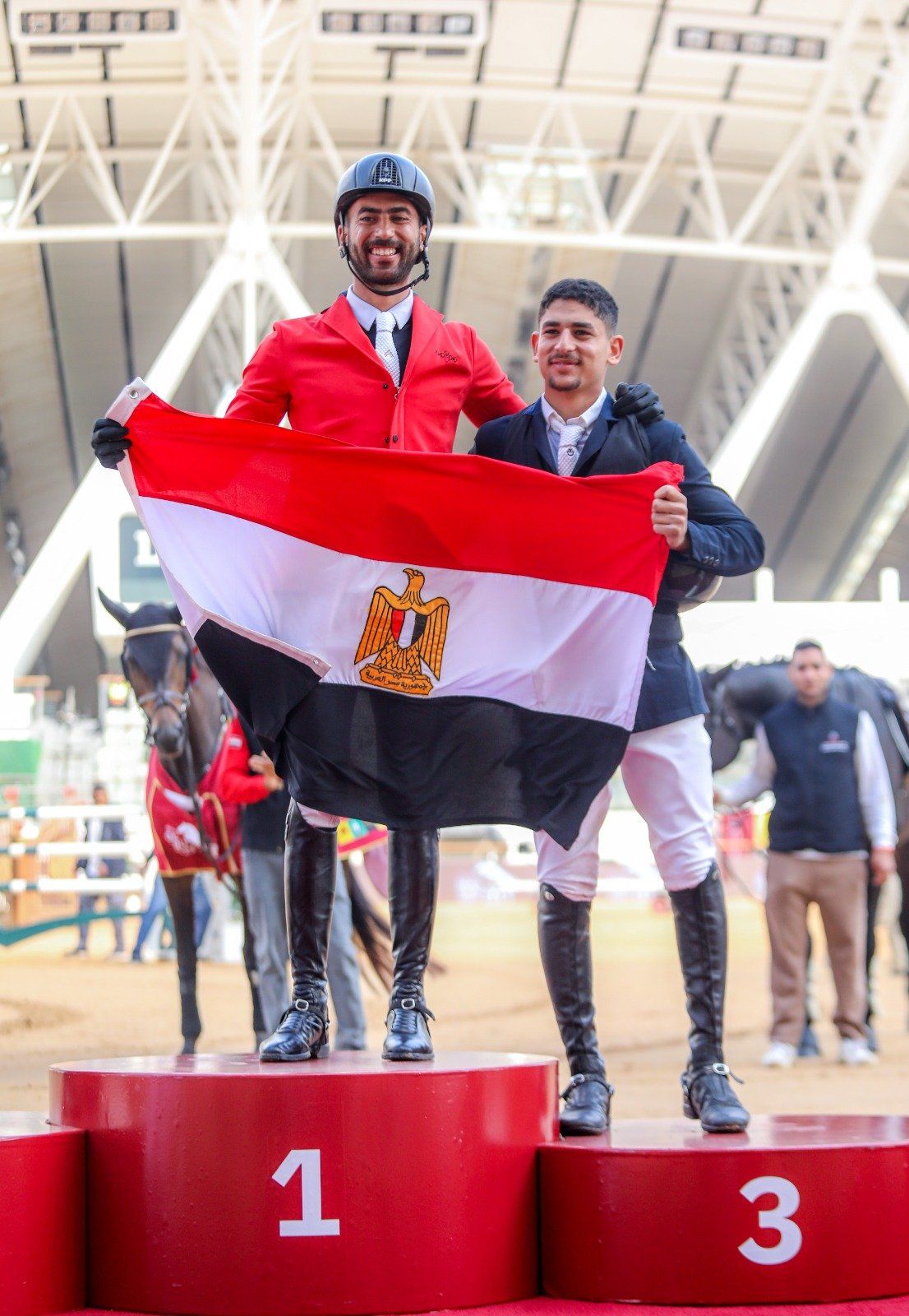 وزير الشباب يُشيد بتألق فرسان مصر فى المسابقة الأولى من بطولة قطر الدولية للفروسية