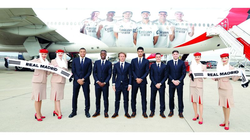 الامارات | «طيران الإمارات» تنقل نجوم ريال مدريد إلى جدة
