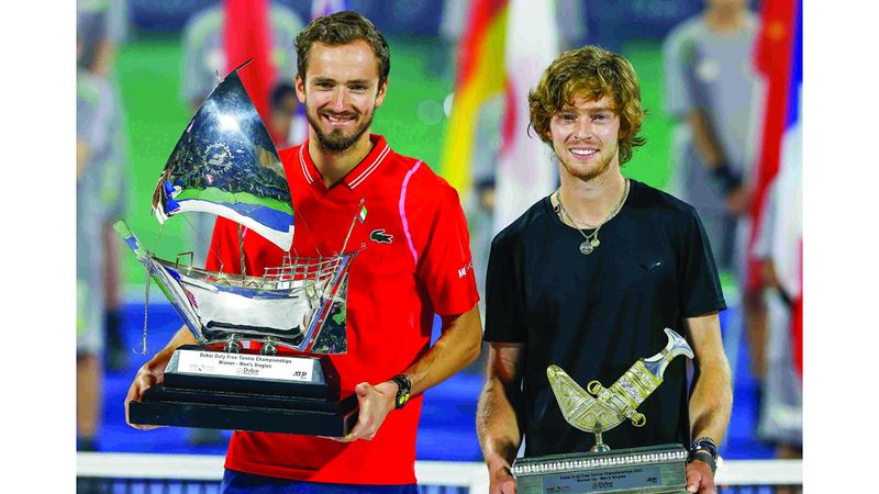 الامارات | ميدفيديف وروبليف يشاركان في «تنس دبي»