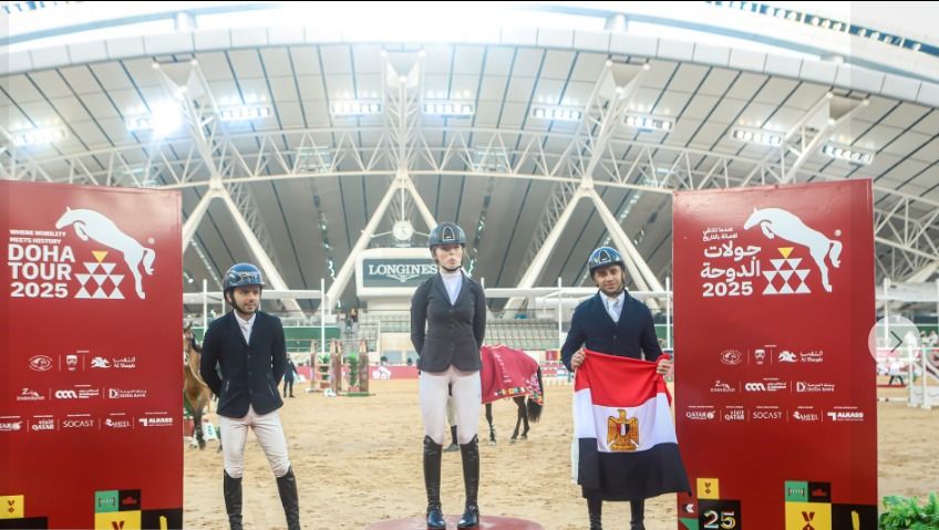 الفارس المصري مصطفى سعيد يحصد برونزية بطولة قطر الدولية للفروسية