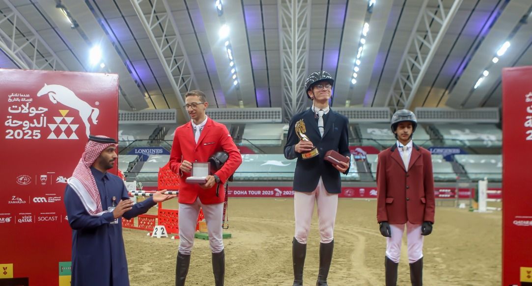 سيف فكري يحصد ثالث ميداليات مصر فى بطولة قطرة الدولية للفروسية